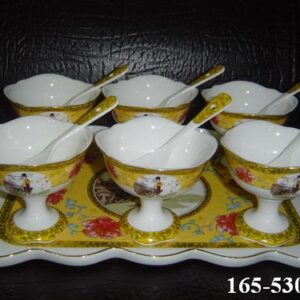 zmrzlinová souprava pro 6 osob + lžičky Číňanka