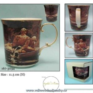 hrnek 450 ml LOVEC NA ŘECE  v dárkovém krabičce