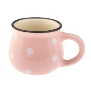 KK5081.jpg mokka keramický hrneček s puntíky 75 ml RŮŽOVÝ
