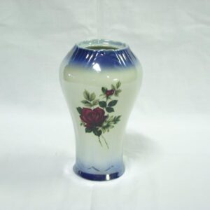 váza 16,5 cm LISTR MODRÝ RŮŽE