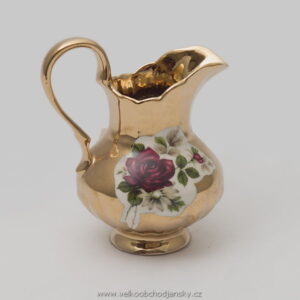 P2076381.jpg MLÉČNÍK ZLATÝ + DEKOR RŮŽE 13,5 cm