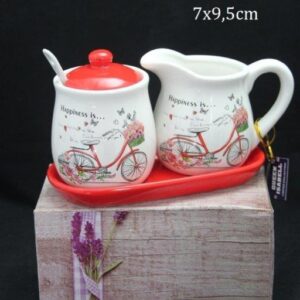 cukřenka + mléčník + tácek HAPPY KOLO