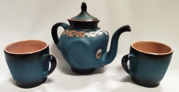 sada SLON  ZELENÝ 650 ml +  2 x hrnek 200ml +  email