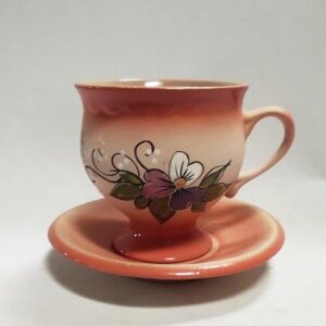 730.jpg samostatné šapo 200 ml SVĚTLÉ , oranž lem + email květ